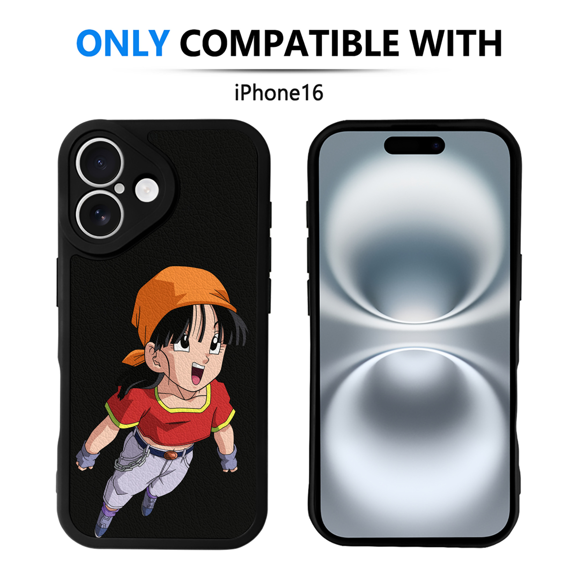 （画像用） ドラゴンボール パン DRAGON BALL Pan 【iPhone 16シリーズ対応】シリコンスマホケース（レザー調） 材質：シリコン